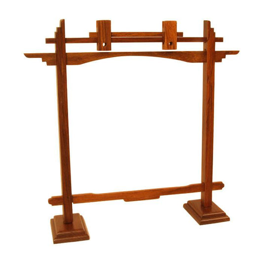 Rosewood Pedestal Gong Stand - fits gongs up to 10"