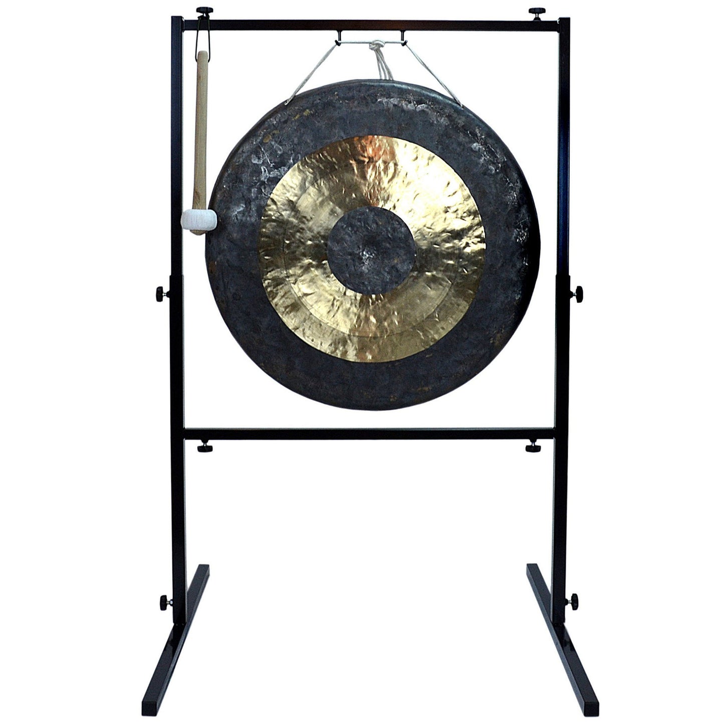 The Gong Shop Large Chinese Gongs with Stand Combos 24" to 34" 26" Chau Gong on Wuhan Gong Stand with Mallet