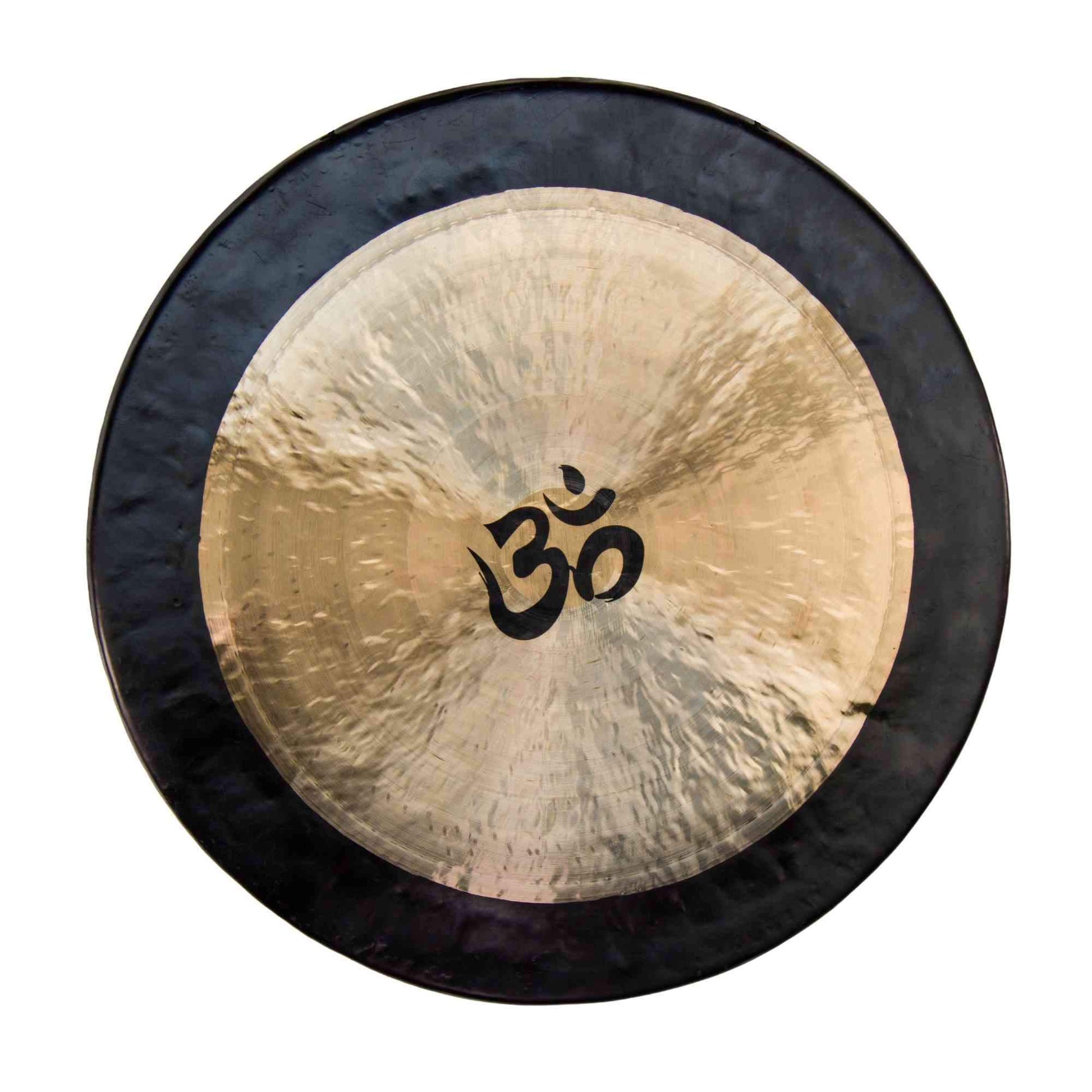 The Gong Shop Om Chau Gongs on Meinl Gong Stand