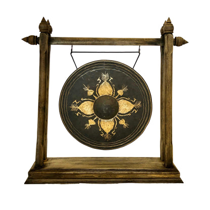 13" Thai Gong on Sao Ching Cha Gong Stand