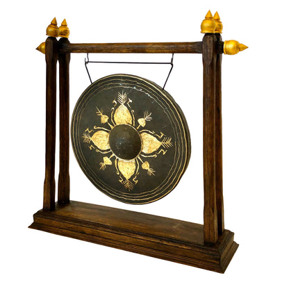 13" Thai Gong on Sao Ching Cha Gong Stand