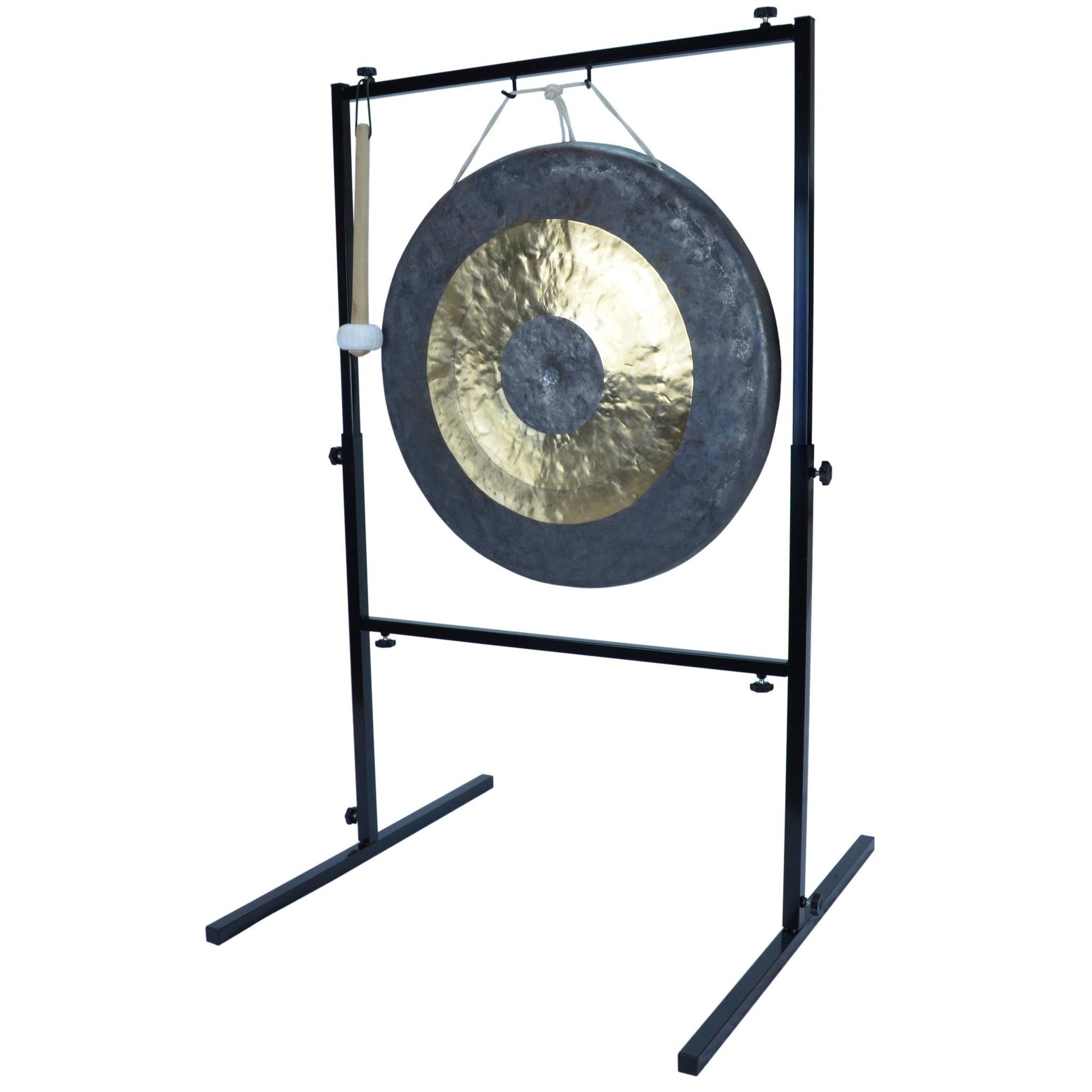 The Gong Shop Large Chinese Gongs with Stand Combos 24" to 34" 26" Chau Gong on Wuhan Gong Stand with Mallet
