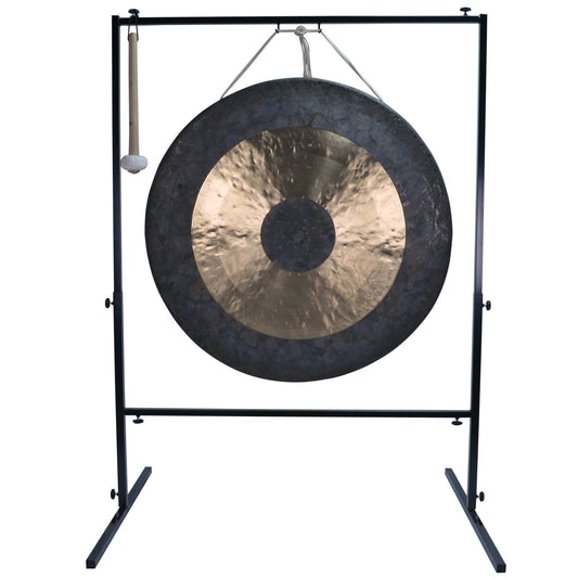 The Gong Shop Huge Chinese Gongs with Stand Combos 36" to 50" 38" Chau Gong on Wuhan Gong Stand with Mallet