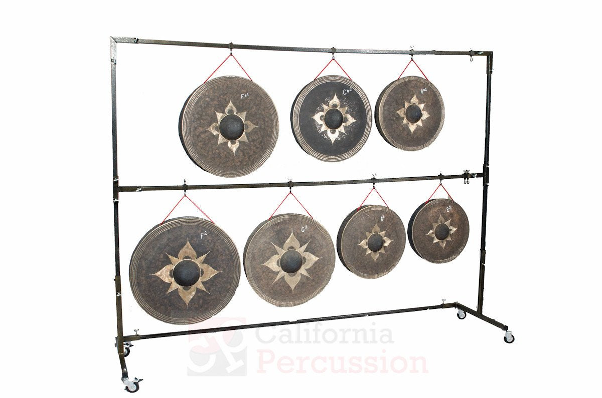 Tuned Thai Gongs Chromatic Set C2-B2